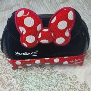 Disney Makeup Bag The Creme Shop Minnie Mouse New With Tags Cosmetic Pouch